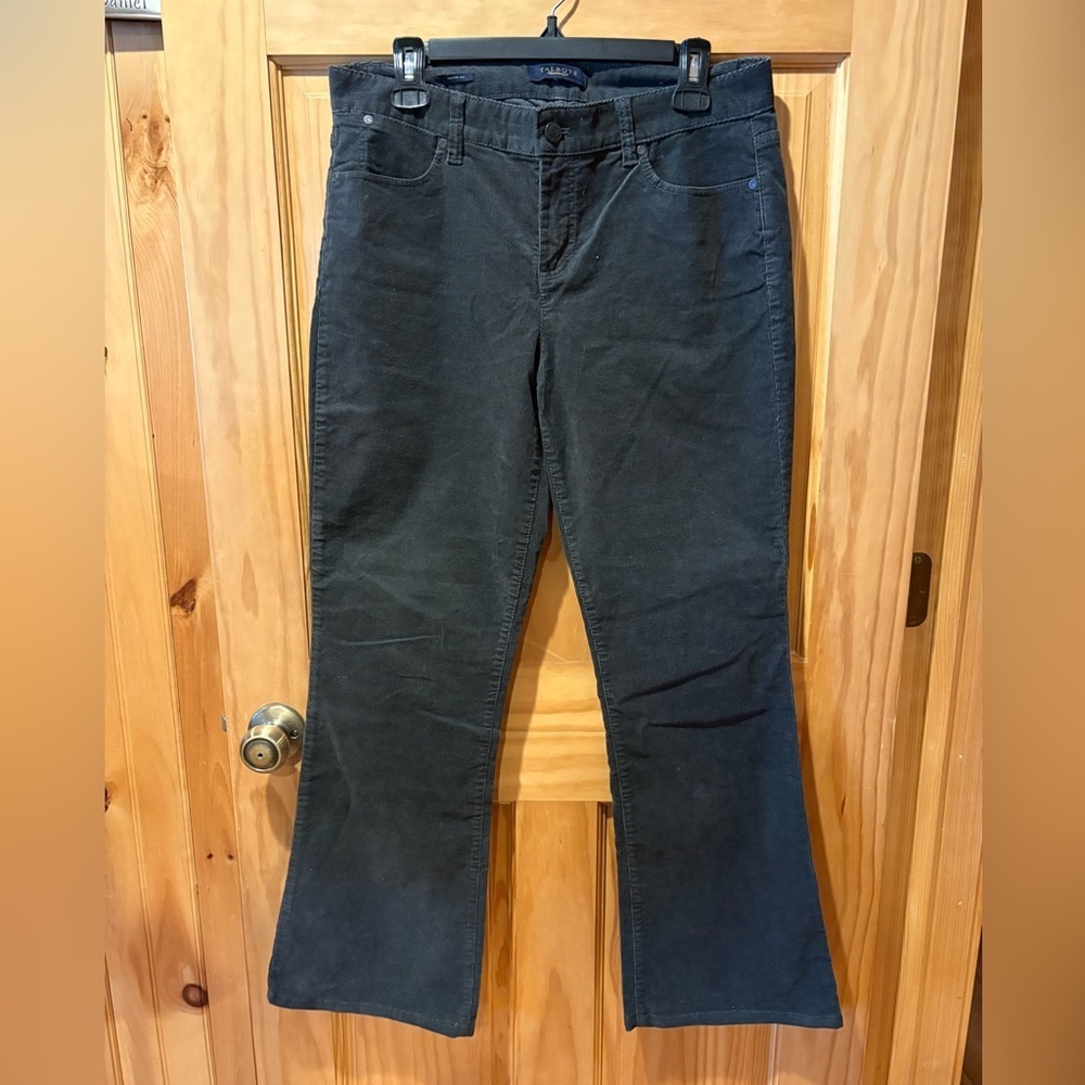Talbots Signature Boot Corduroy Pants women’s dark grey/charcoal